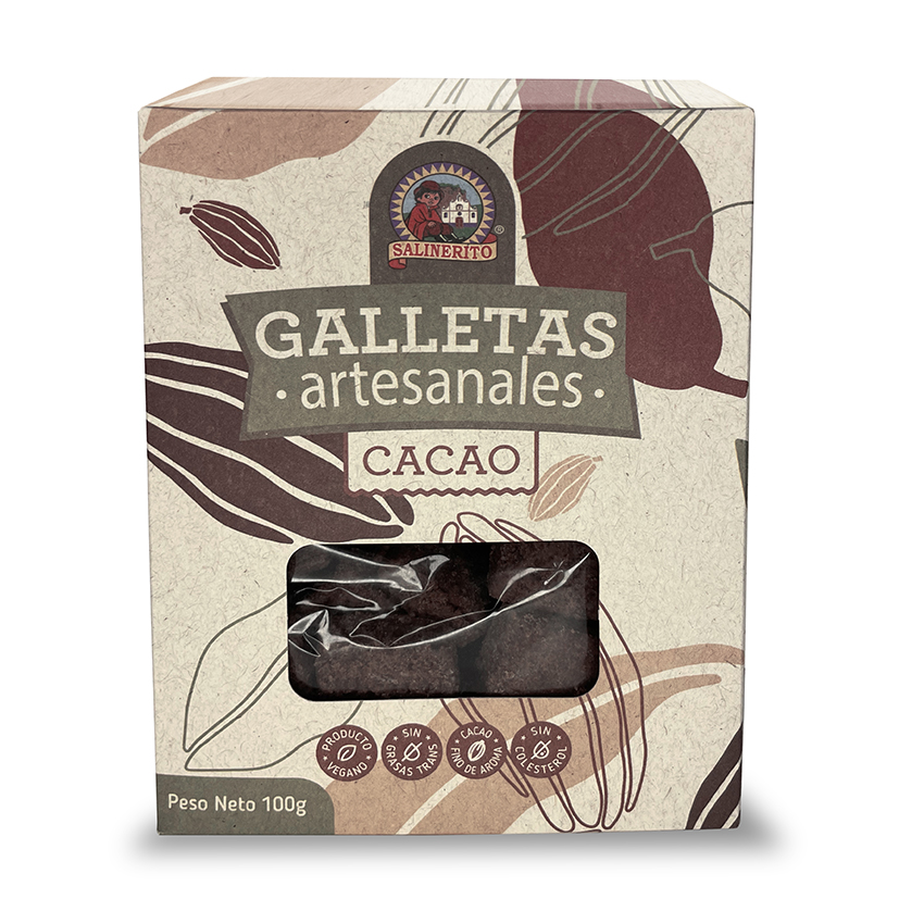 GALLETAS ARTESANALES CACAO 100g Salinerito